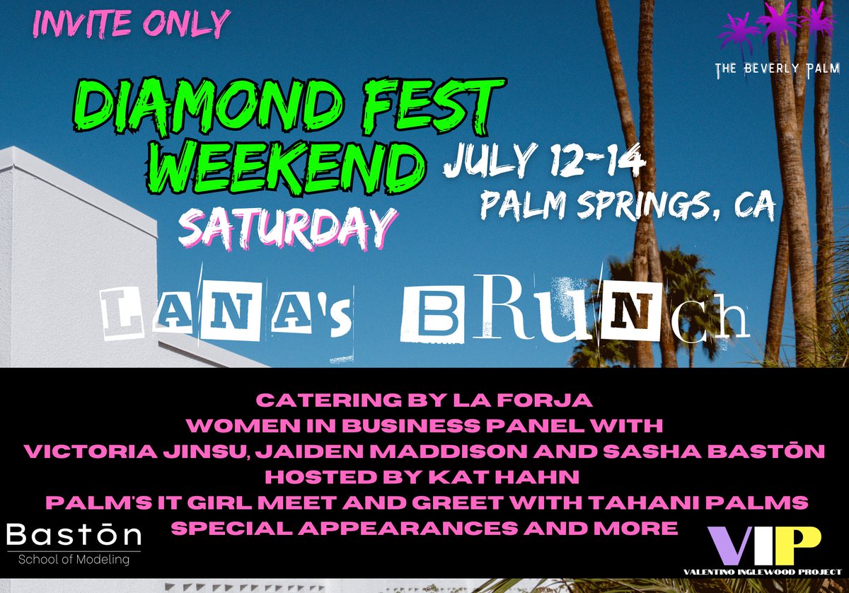 TheBevPalm's tweet photo. The greatest weekend of the year has arrived! 💎🌴 https://t.co/pxZY1LpO9a