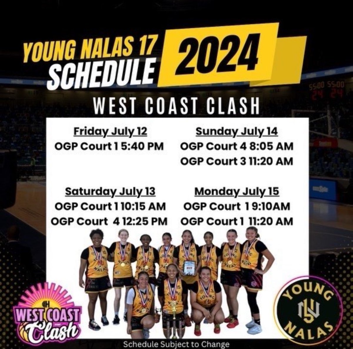 🗣️: College coaches looking for a 2025 Forward with a 3 ball, be sure to check out Mia Reyes in Oakland this week!