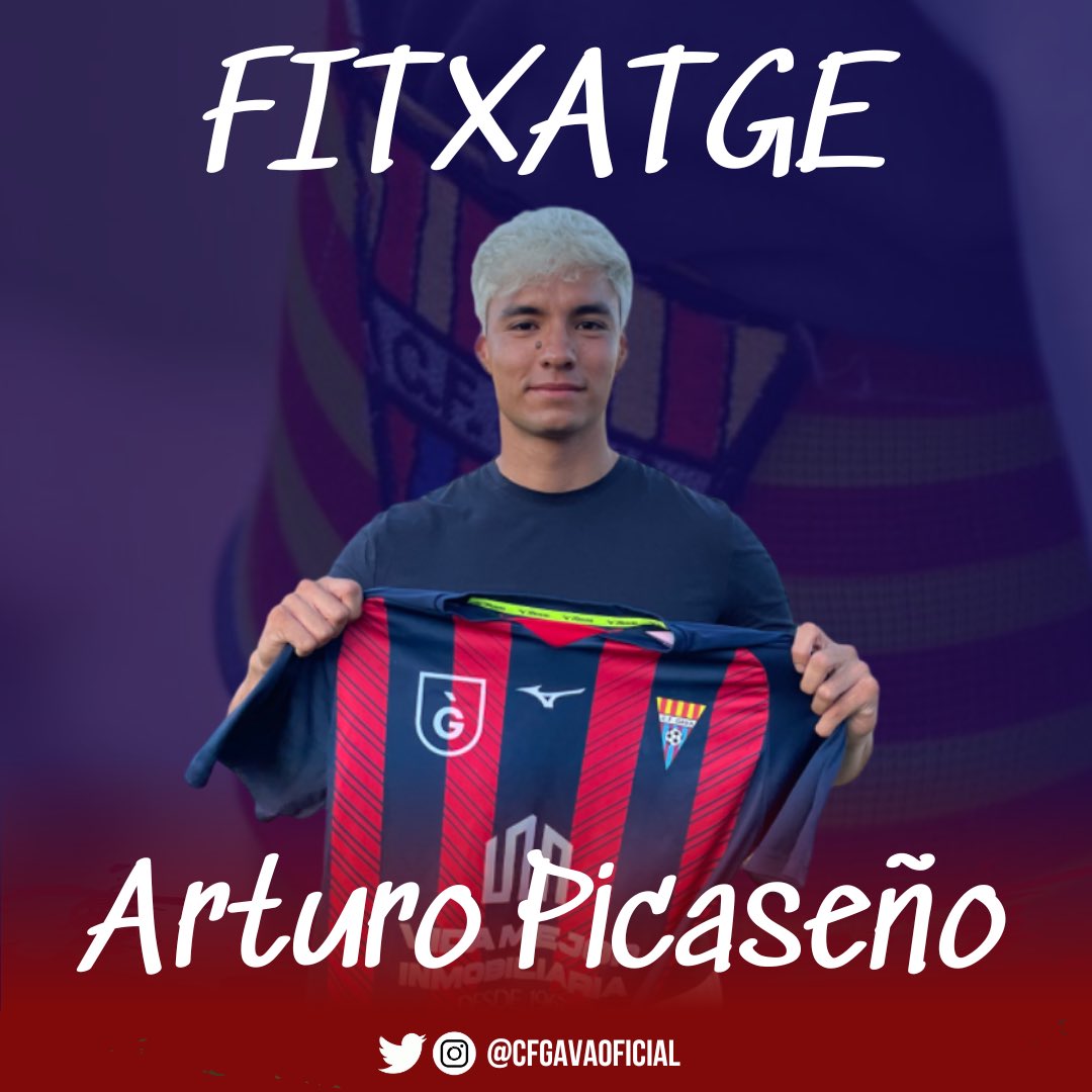 C. F. Gavà (@cfgavaoficial) on Twitter photo FITXATGE | ✍🏻
🧤 El porter Arturo Picaseño (<a href="/A_Picasenio/">Arturo Picaseño</a>) signa pels blaugranes i tanca la porteria.
🔙 Arriba procedent del <a href="/CD_ALMEDA/">CD ALMEDA</a>, i abans havia passat per <a href="/martinenc/">FC Martinenc</a> i <a href="/CFIgualada_/">Club Futbol Igualada</a> a #1Cat.
#SentimentBlaugrana FITXATGE | ✍🏻
🧤 El porter Arturo Picaseño (<a href="/A_Picasenio/">Arturo Picaseño</a>) signa pels blaugranes i tanca la porteria.
🔙 Arriba procedent del <a href="/CD_ALMEDA/">CD ALMEDA</a>, i abans havia passat per <a href="/martinenc/">FC Martinenc</a> i <a href="/CFIgualada_/">Club Futbol Igualada</a> a #1Cat.
#SentimentBlaugrana