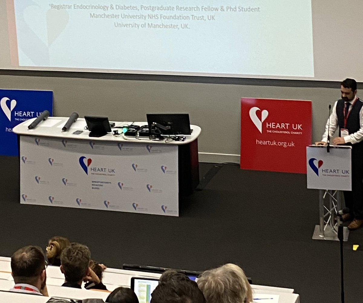 Dr Bilal Bashir, (Manchester UK) now presenting in the Primary &amp; Healthcare oral abstracts Hypertriglyceridaemia &amp; Cardiovascular Autonomic Function in Patients without Diabetes Mellitus

#hukconf #lipids
