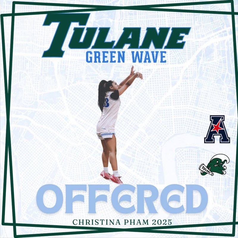 Christina Pham (@c_pham13) on Twitter photo Grateful to receive an offer from Tulane University! Thank you to coach <a href="/AshLangford/">Ashley Langford</a> and the rest of the awesome staff. <a href="/ShootingTouchMA/">Shooting Touch Boston</a> Grateful to receive an offer from Tulane University! Thank you to coach <a href="/AshLangford/">Ashley Langford</a> and the rest of the awesome staff. <a href="/ShootingTouchMA/">Shooting Touch Boston</a>