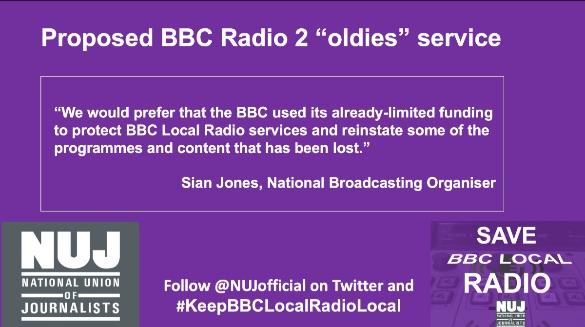 JohnGelson's tweet photo. Spot on, @NUJofficial - agree 100 percent with this! #KeepBBCLocalRadioLocal https://t.co/ObxG3J7xY9