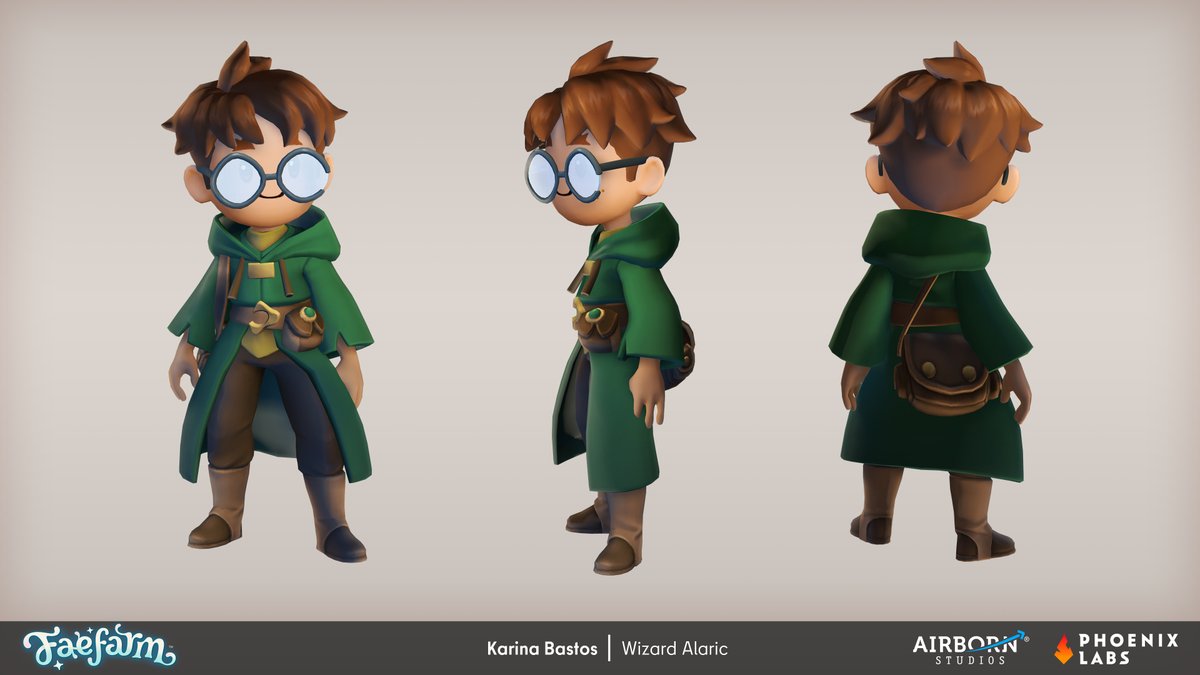 Well, we're not quite done yet! 😊 Moooooore <a href="/FaeFarm/">Fae Farm✨</a> character work! artstation.com/artwork/LRDRXr #FaeFarm #gameart #3dart #3dmodeling 1/2
