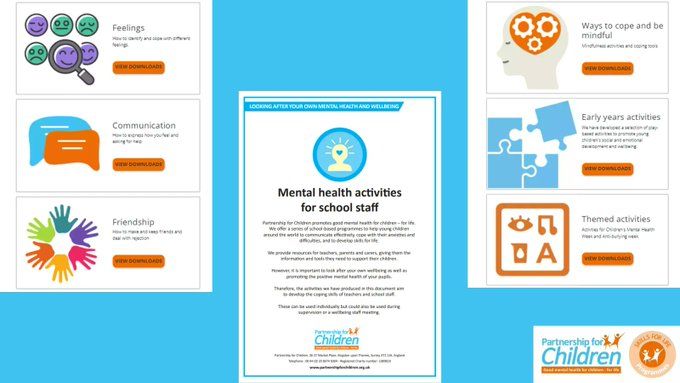 The summer break is a time for everyone to relax and re-energise. 
Use our free wellbeing resources to support children and young people's mental health &amp; wellbeing &amp; we also have wellbeing resources for school staff. 
Download now 👉buff.ly/41X0g7x
#childrensmentalhealth