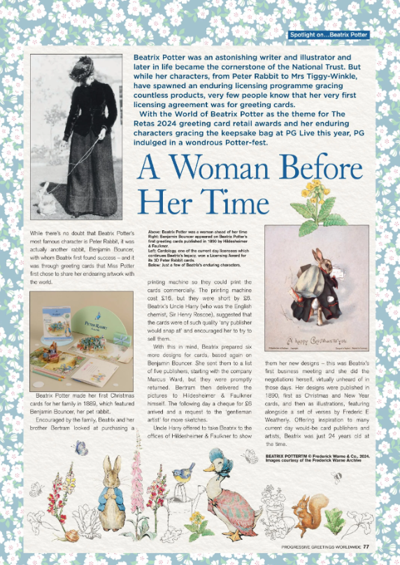 PG Spotlight on Beatrix Potter #beatrixpotter
full article(4 pages)here: bit.ly/3xIBm0V