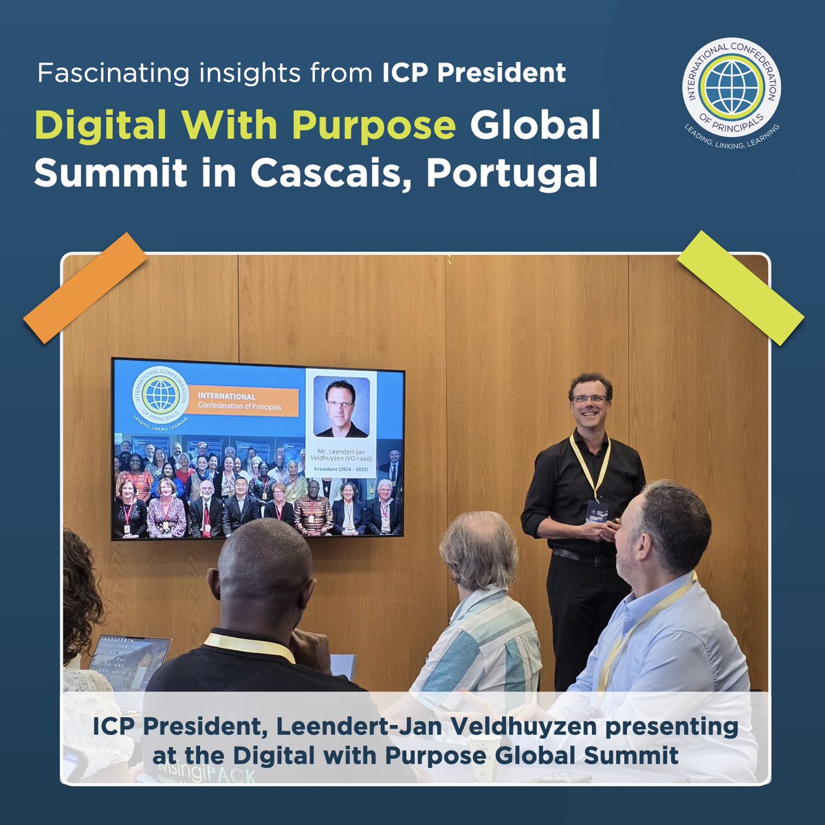 ICP President Leendert-Jan Veldhuyzen represented us at the Digital With Purpose Global Summit in Cascais, Portugal! Moderating a workshop with  ESHA’s Paul Byrne, discussions covered school digitalisation, combating misinformation, and AI in education.