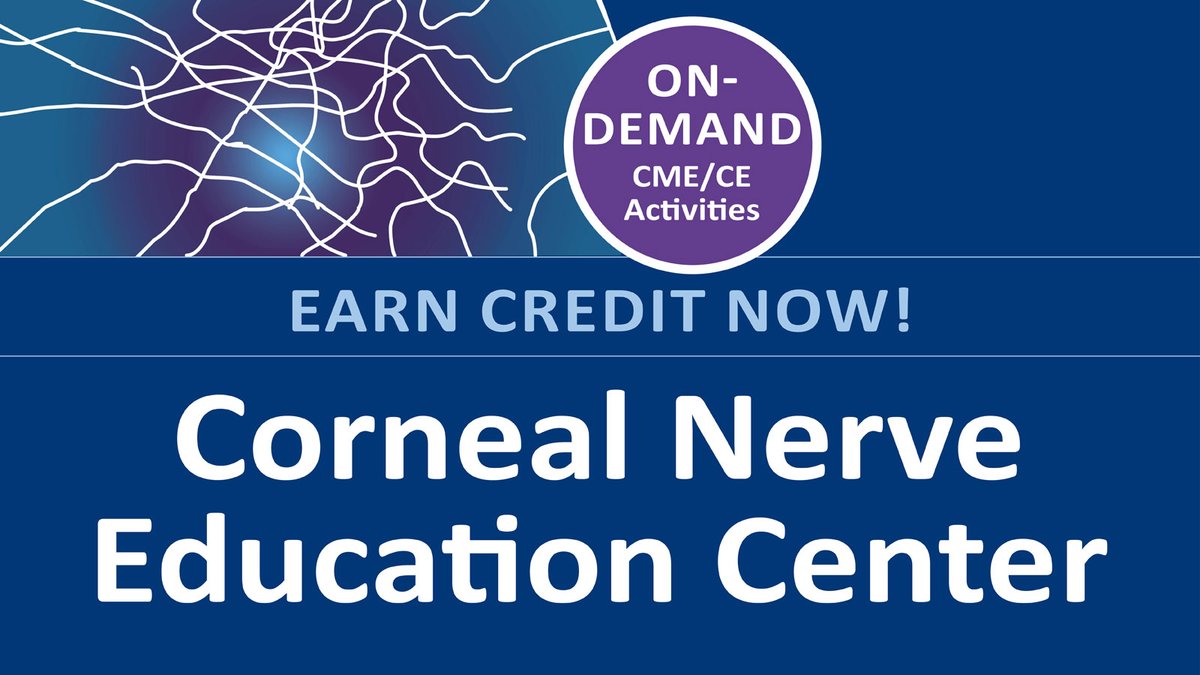 MedEdicusLLC's tweet photo. Earn CE/CME credit now at the Corneal Nerve Education Center! This educational hub features on-demand activities that highlight the latest in care for ocular surface diseases that affect the corneal nerves. Follow the link now to learn more: https://t.co/IyaNWzAJzF
#NK #neurotrophickeratitis #neurotrophickeratopathy #cornea #cornealnerves #ocularsurfacediseases #COPE #CE #CME #medicaleducation #MedEdicus #optometry #optometrists #ophthalmology #ophthalmologists