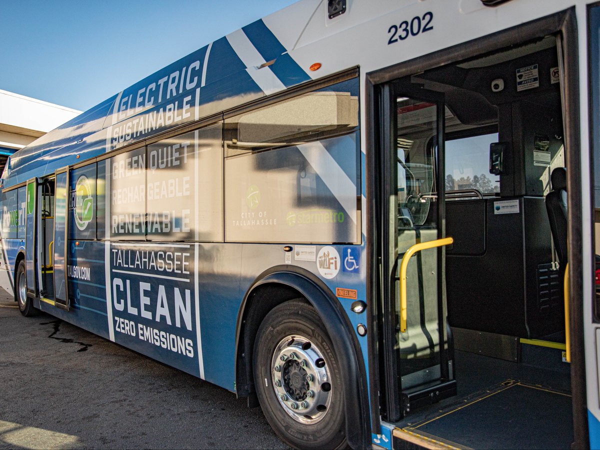 This week, the City was awarded a grant of more than $11.3 million from the <a href="/FTA_DOT/">Federal Transit Admn</a> for <a href="/RideStarMetro/">StarMetro</a>. Funds will be used to purchase electric buses, expand essential charging infrastructure &amp; support workforce development.

📝 bit.ly/3W7SfKG