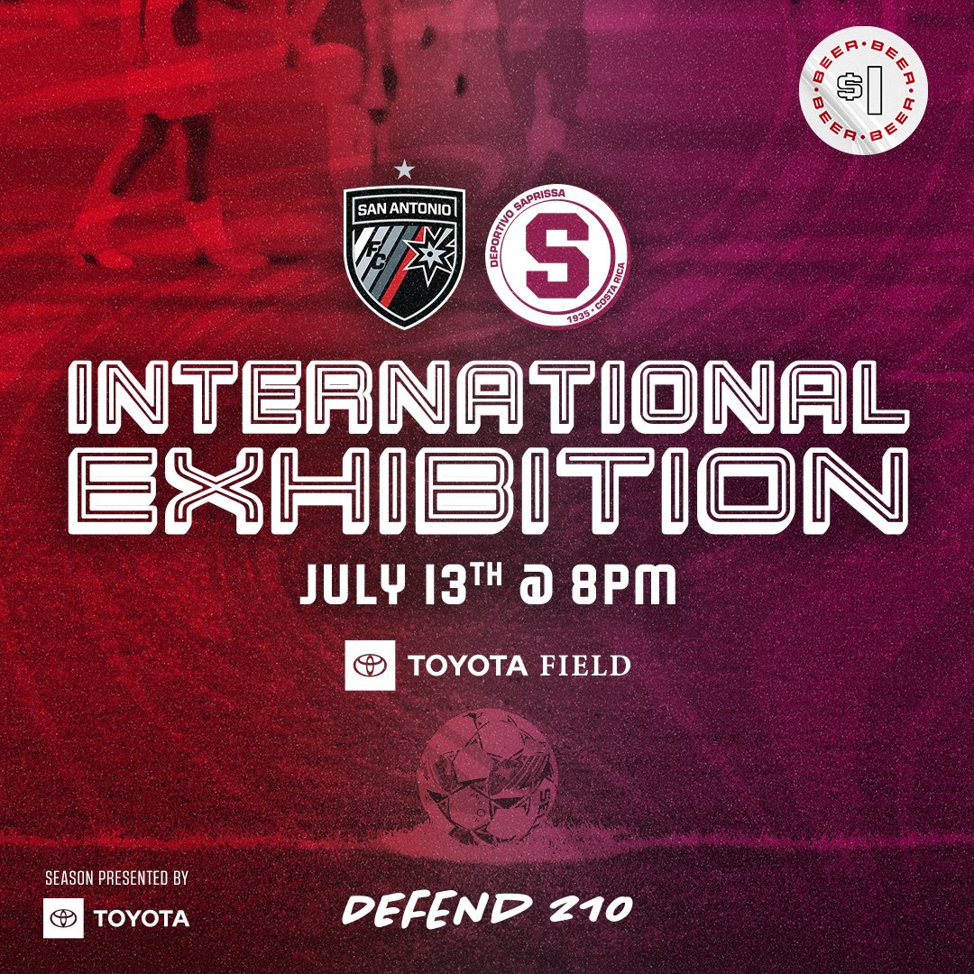 spurs_way's tweet photo. ✨⚽️ITS A SAFC TICKET GIVEAWAY ⚽️✨

Calling all our 210 Defenders! Enter to win 2 tickets to $1 beer night Saturday against Deportivo Saprissa by 

⚽️ Liking &amp; Retweeting this Post 
⚽️ Showing off your SAFC Pride in the comments

Don't miss your chance to help Defend 210! 🙌 https://t.co/Kp9SH07K7d