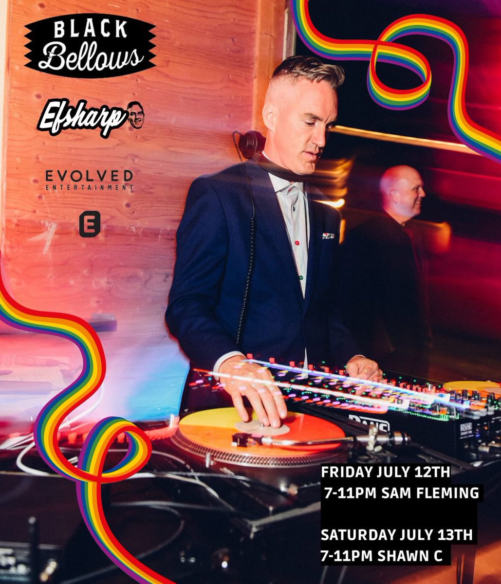 🌈COLLINGWOOD PRIDE🌈
Join us for an outdoor beer garden dance party this weekend! 💫 Brought to you by @evolvedent and @georgianbaydjcollective for #CollingwoodPride 
Come have some fun with us right in the ♥️ of it all! 🏳️‍🌈
We’ve got @djefsharp on Fri  <a href="/shawnchartrand/">shawn chartrand</a> on Sat