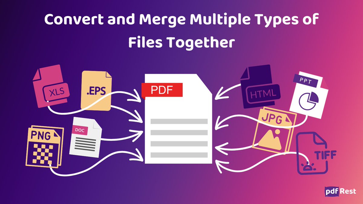 pdfRest's tweet image. Use @pdfRest&apos;s Convert to PDF and Merge PDFs API Tools to change more than a dozen common filetypes to PDF before consolidating into one document.

Learn more: pdfrest.com/learning/solut…

 #MergePDF #PDFConversion #PDFMerge #PDFConverter #DocumentManagement #FileConversion #APItools