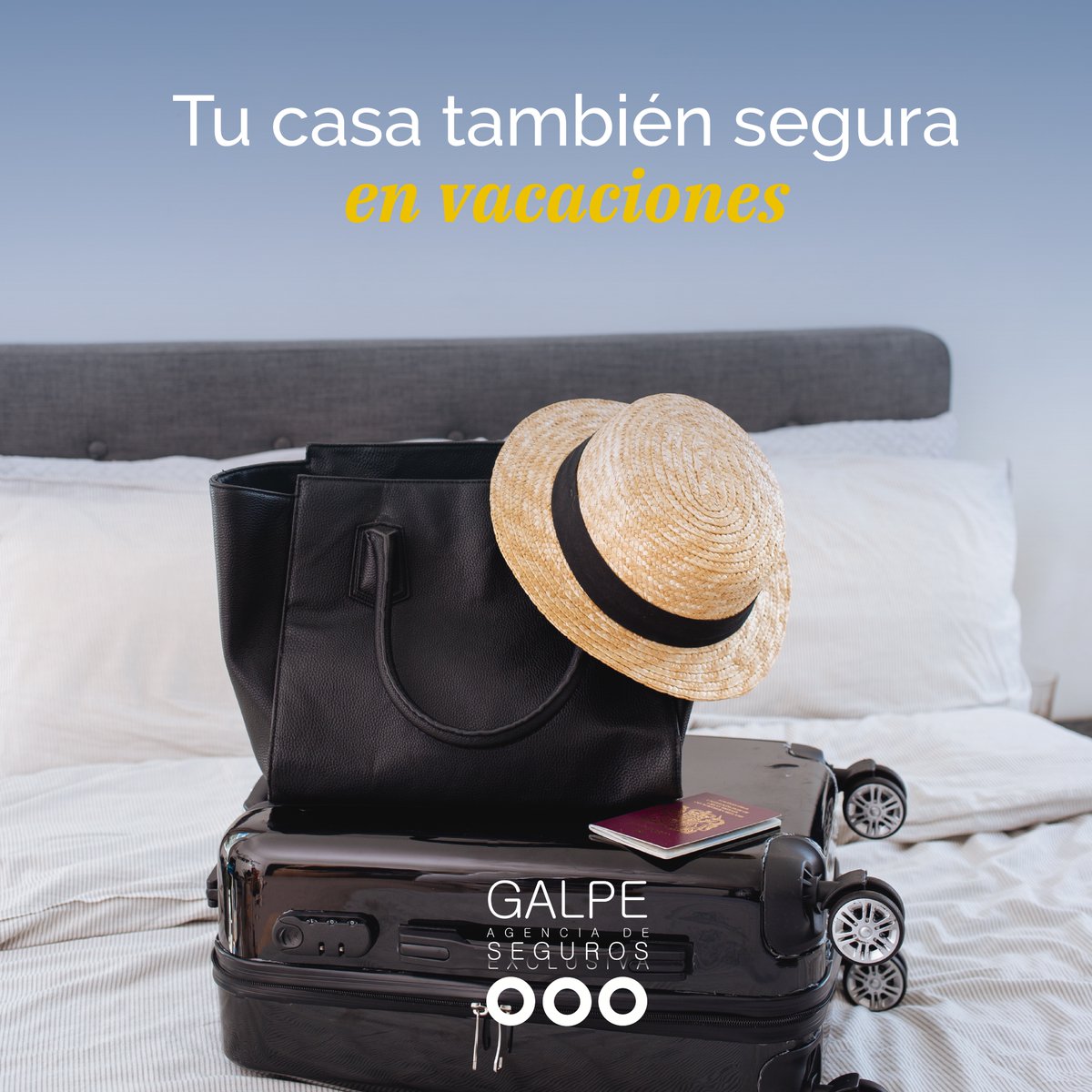🏡☀️ Consejos para mantener tu casa segura en vacaciones:

✅ Deja a alguien a cargo
✅ No cierres las persianas del todo
✅ Instala alarmas
✅ Desconecta electrodomésticos
✅ Cierra el agua y gas
✅ Contrata un seguro de hogar con Galpe

🔗 galpeagenciadeseguros.com
#seguros