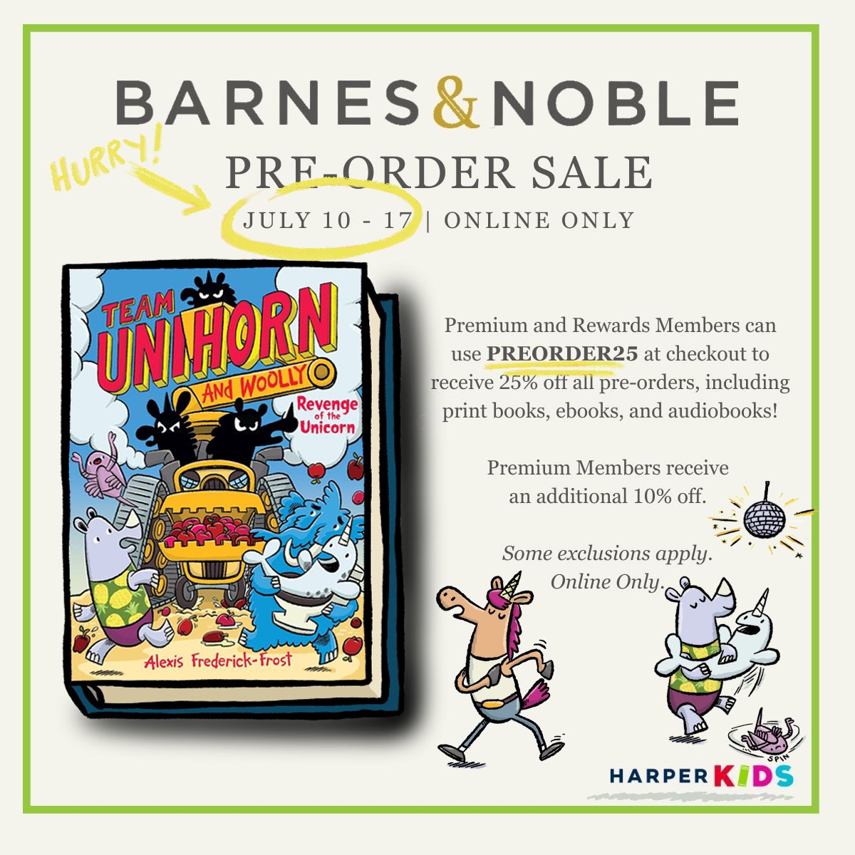 afrederickfrost's tweet photo. SUMMER SALE on pre-orders of TEAM UNIHORN AND WOOLLY 2: REVENGE OF THE UNICORN. https://t.co/VaWlGsAMKP