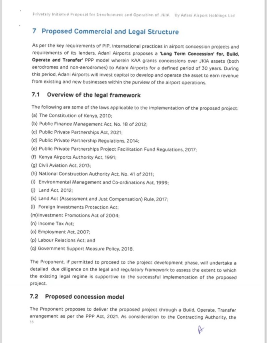 amenya_nelson's tweet image. More documents showing the agreement between Adani and KAA for a 30 year lease of JKIA. The company that @kipmurkomen was using to receive kickbacks is called “Consortium Company Holoco Abu Dhabi” in UAE (more details loading). This deal was done without any public participation.