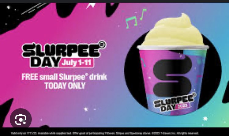 amorvrais_ki08's tweet photo. Don’t forget your free slurpee today !! 🥤 https://t.co/LufDwfMwMu