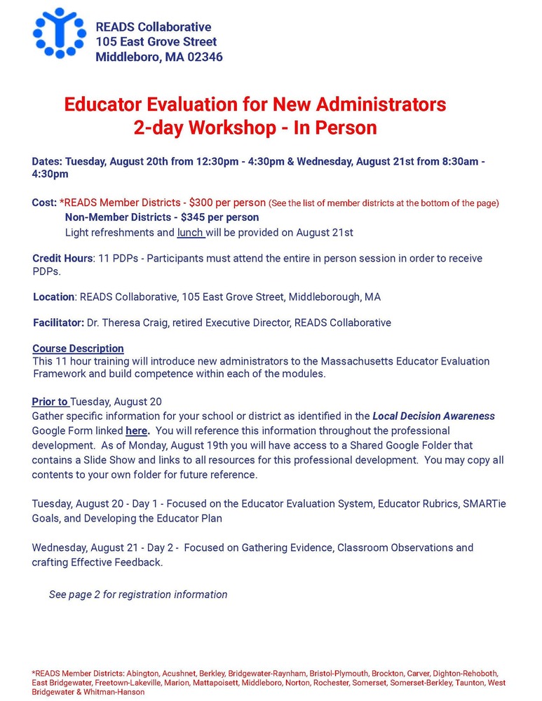 READScollab's tweet photo. Educator Evaluation Trining for New Administrators https://t.co/CTDDudGmuF https://t.co/EiLJZnbuXG