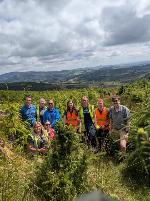 Tellus soil sampling team from Aurum and GSI staff in the field in Cork.