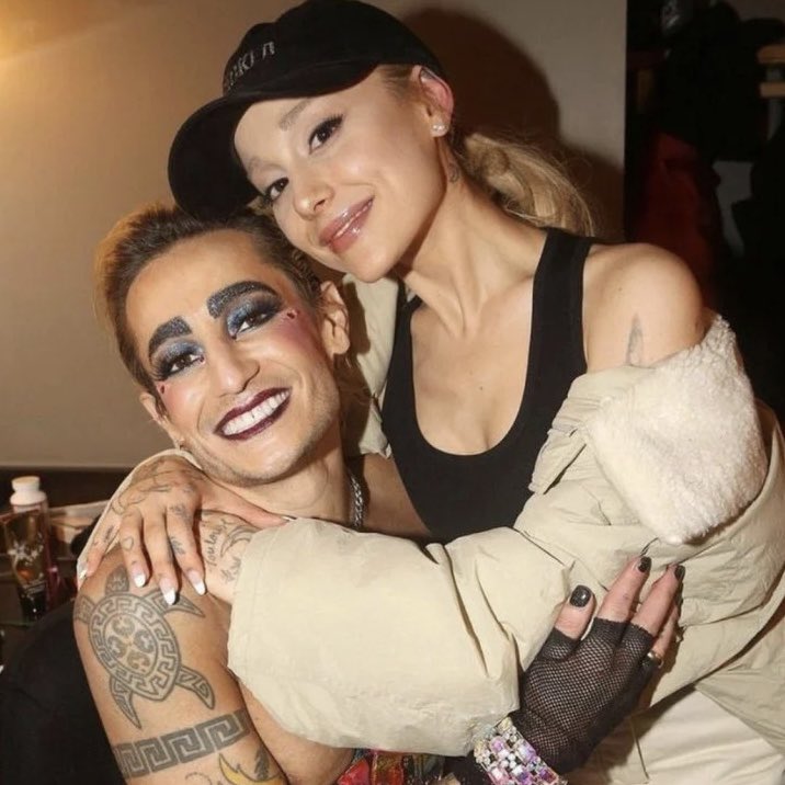 PopBase's tweet photo. Frankie Grande reacts to copy paste meme of Ariana Grande being a cannibal after it went viral on TikTok:

“Listen, I know my sister’s been eating the girls up for years but this a bit extreme! Besides, she’s vegan.” https://t.co/dwFHO4ZPae
