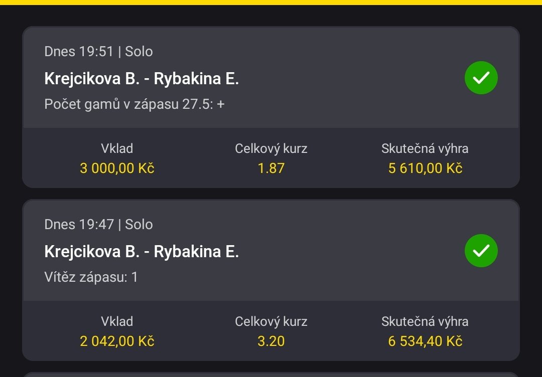 Martin__Straka's tweet photo. Věřil jsem a vyplatilo se😍🤙🏽
Díky @BKrejcikova za bonus k výplatě, teď už  to jen potvrdit ve finále😎 https://t.co/iZ8AIt3Qju