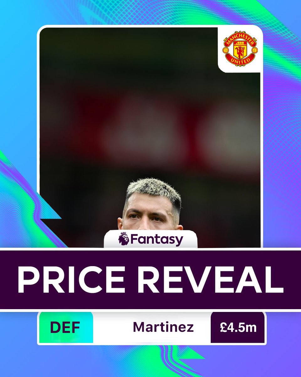 AlexVolloFPL's tweet photo. #FPL Price Reveal 👇

Lisandro Martinez - £4.5m💰 https://t.co/kUAVi0ndiN
