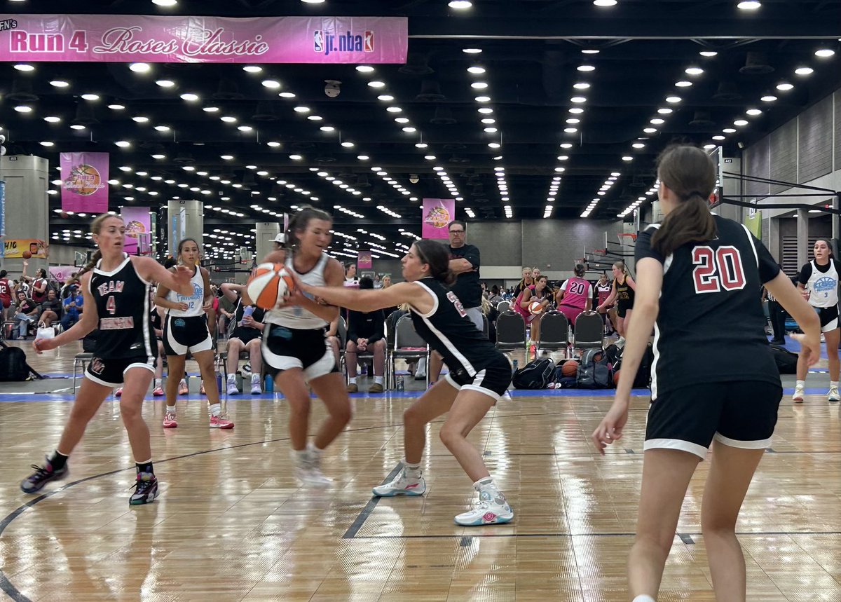 depaolo_to46859's tweet photo. Day 1 of Run 4 Roses Tournament in KY. Team Wisconsin’s Kaia DePaolo (#25) packed the defense and unloaded it on Court 33 today. #WGBB #defense #2026 https://t.co/UepdBE8VbR