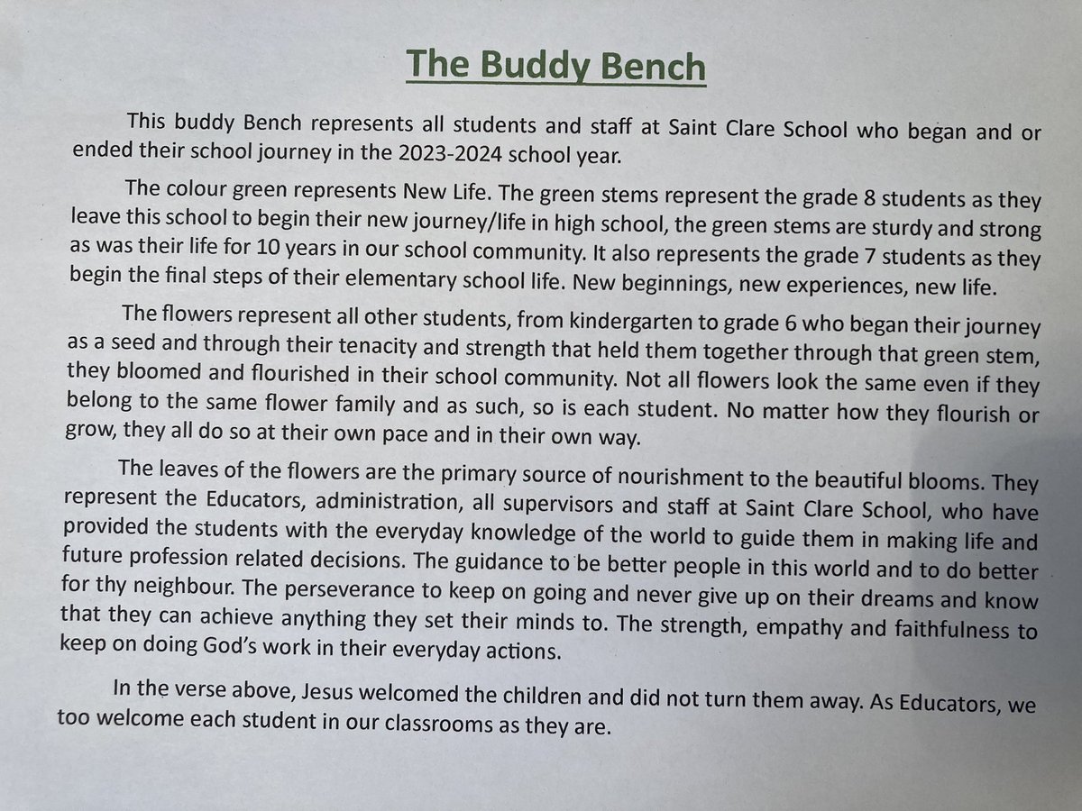 Guida M (@guidamicael) on Twitter photo Over 430 Ss finger prints,+ Educators, admin, supervisors & caretakers.Our buddy bench displays what we r called 2 b as Catholics.A framed blurb tells all visitors our story. It took a while, but it was a labour of ❤️ <a href="/TCDSB/">Toronto Catholic District School Board</a> <a href="/LeoBevilacqua1/">Leo Bevilacqua</a> <a href="/TCDSB_RDAddario/">Robert D’Addario</a> @tdece <a href="/TrusteeDAmico/">Frank D'Amico</a> Over 430 Ss finger prints,+ Educators, admin, supervisors & caretakers.Our buddy bench displays what we r called 2 b as Catholics.A framed blurb tells all visitors our story. It took a while, but it was a labour of ❤️ <a href="/TCDSB/">Toronto Catholic District School Board</a> <a href="/LeoBevilacqua1/">Leo Bevilacqua</a> <a href="/TCDSB_RDAddario/">Robert D’Addario</a> @tdece <a href="/TrusteeDAmico/">Frank D'Amico</a>