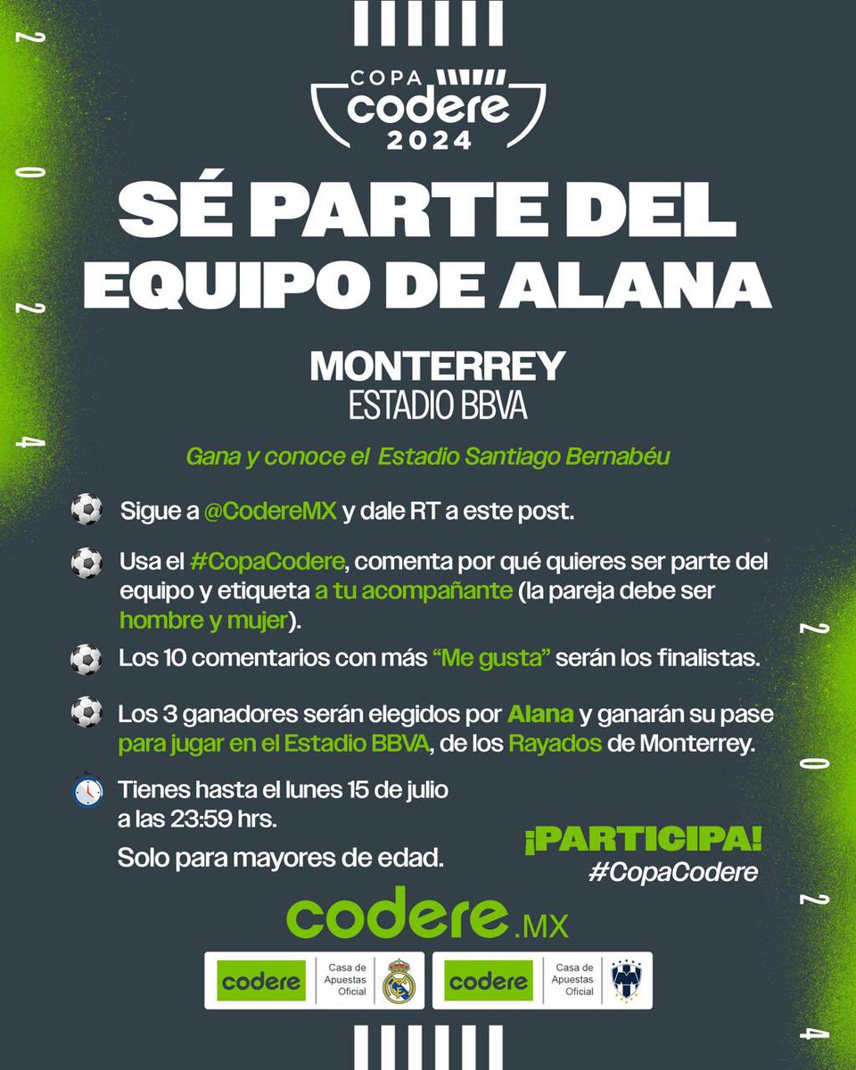 alanafloresf's tweet photo. Aquí les dejo la dinámica para que participen y formen parte del mejor equipo para esta #CopaCodere PURO TEAM GRIS 🩶 tienen hasta el lunes 15 de julio a las 23:59 para participar @CodereMX 👀👀👀👀 https://t.co/Ic8u7GuQS8