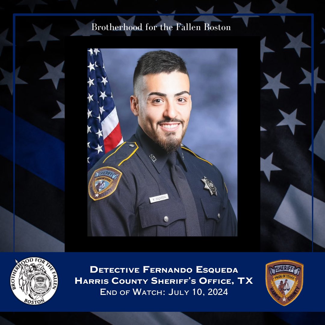 We are devastated to announce the passing of Detective Fernando Esqueda of the Harris County Sheriff’s Office in Texas. He was shot and killed from ambush after locating a vehicle wanted in connection to an aggravated assault on July 10, 2024.