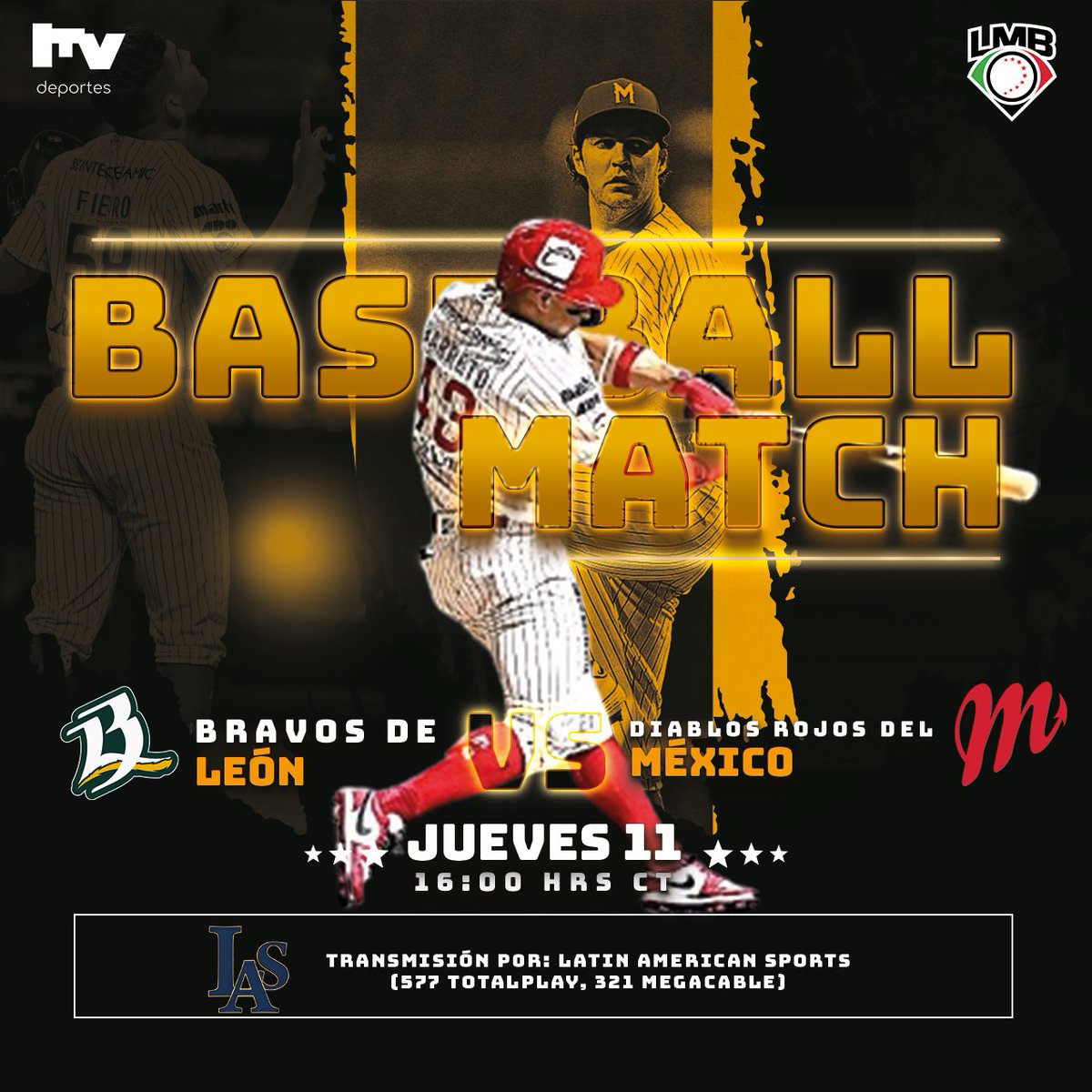 La Liga Mexicana de Beisbol está aquí con el juego entre, ⚾️ Bravos de León EN Diablos Rojos del México ⚾️

#LigaMexicanadeBeisbol #Temporada2024 #BravosdeLeón #DiablosRojosdelMéxico