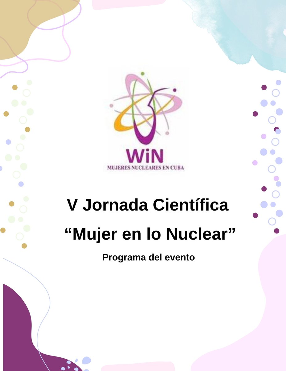Ya tenemos el programa de nuestra V Jornada Científica de la "Mujer en Lo Nuclear" a desarrollarse el próximo 18 de julio, no te lo pierdas lo estaremos publicando por este medio.
Sabes que puedes participar y ver algunas de sus ponencias también de manera virtual 
Participa!!