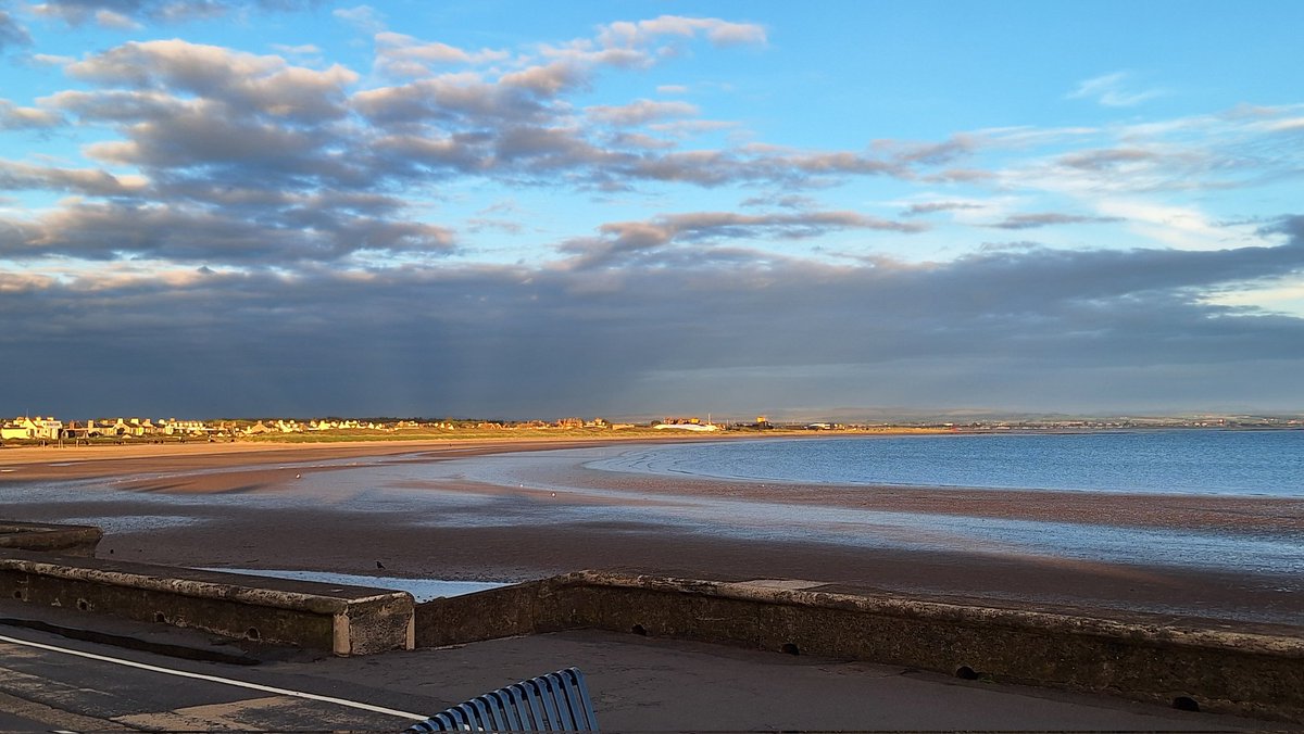 Not a bad night in Troon, calm before the Open arrives. What a great place to live