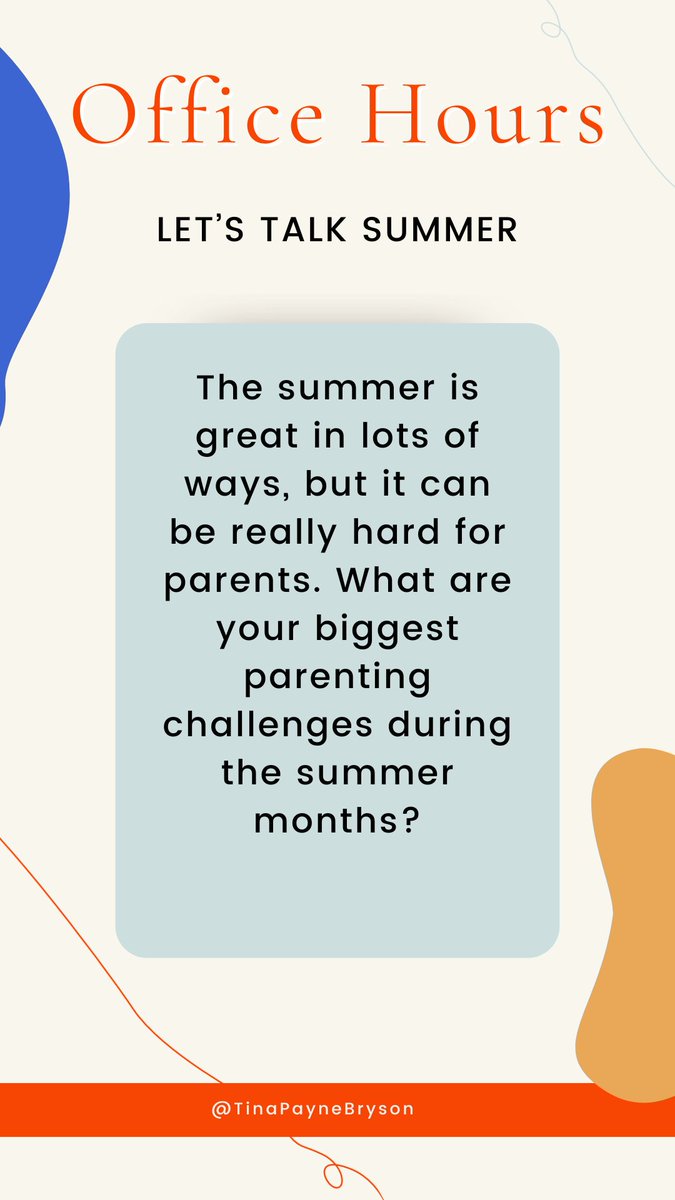 The summer is great in lots of ways, but it can be really hard for parents. What are your biggest parenting challenges during the summer months?