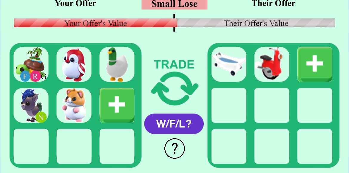User1191582719's tweet photo. @ok3402166533681 @PlayAdoptMe Would you be interested in doing this trade or something else https://t.co/DZMg4YZUfI