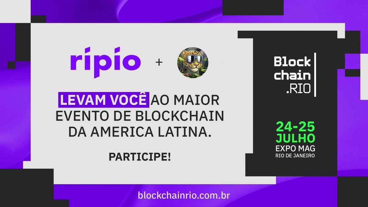 NounsBR (@nounsbr) on Twitter photo Estaremos presente no maior evento de blockchain da América Latina pessoal.
A <a href="/blockchain_rio/">Blockchain.Rio</a> acontecerá nos dias 24 e 25 de julho.
Participe conosco!
Siga o perfil deles e curta e RT no post deles:
x.com/blockchain_rio…
Tmj e nos vemos la! Estaremos presente no maior evento de blockchain da América Latina pessoal.
A <a href="/blockchain_rio/">Blockchain.Rio</a> acontecerá nos dias 24 e 25 de julho.
Participe conosco!
Siga o perfil deles e curta e RT no post deles:
x.com/blockchain_rio…
Tmj e nos vemos la!