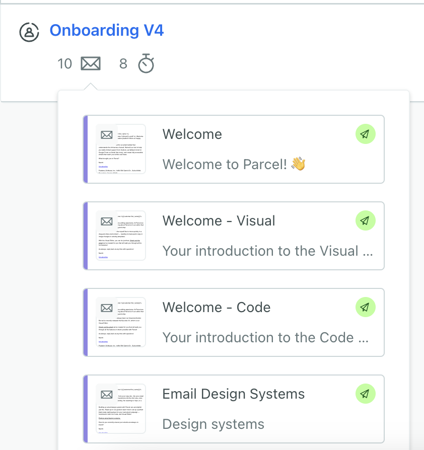 emailfromnaomi's tweet photo. Kicking off the quarter with a refreshed 10-email onboarding campaign post-signup! Some ways I'm personalizing the program for @UseParcel:

- Segmenting by preferred editor type 
- Segmenting by IC/brand/agency
- Segmenting by self-defined product goal 
- Segmenting by ESP 

🚀 https://t.co/uv8MZ3lTEe