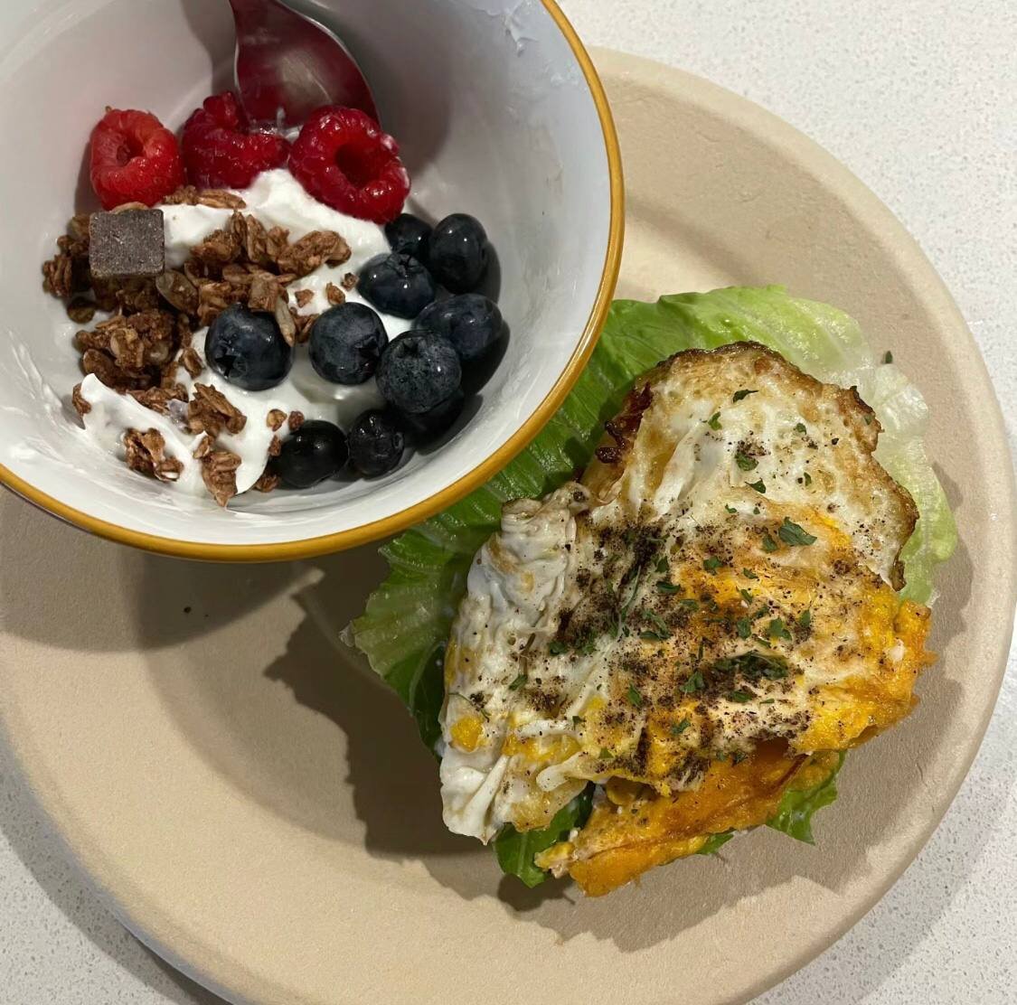 A delicious midnight snack is about to start a beautiful night.