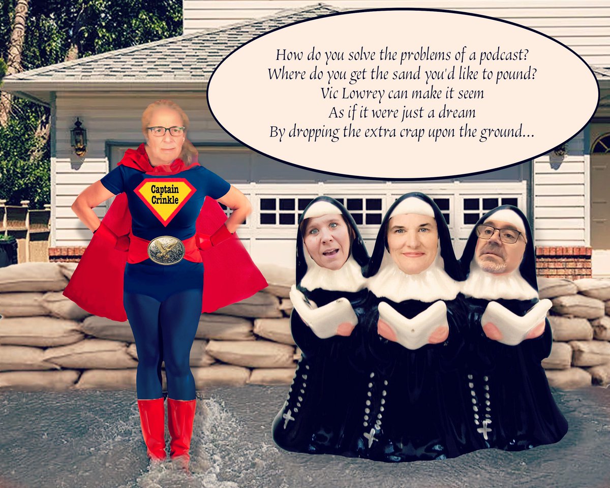 PoundstoneInst's tweet photo. Howard’s creative take on the whirling dervish antics of the cast in episode # 313… listen wherever you get your pods! #darling #demon #lamb #howdoyousolveaproblemlikemaria #nobodylistenstopaulapoundstone Thanks, @HowardStarrett 🙂 https://t.co/SineP57xew