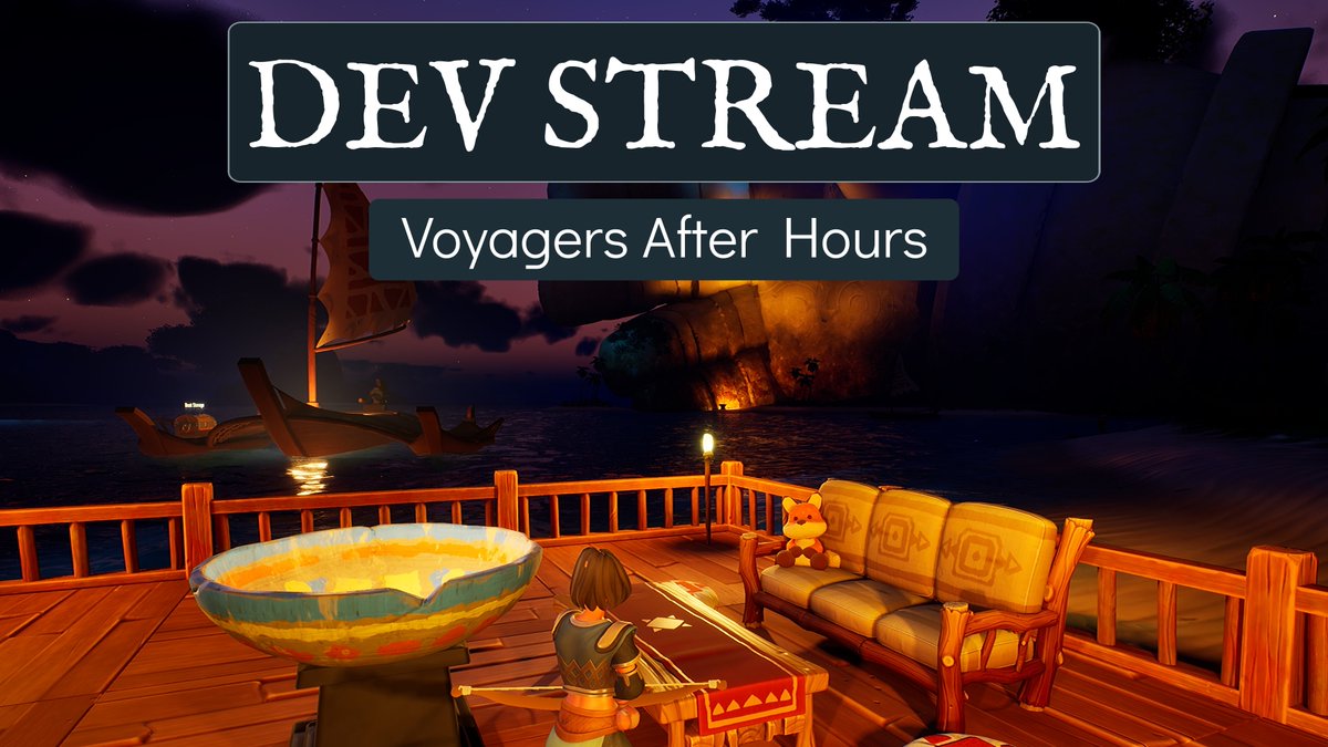 VoyagersofNera's tweet photo. Come chat with our team at our first ever dev stream, "Voyagers After Hours!"

We'll be talking about what's going on in development, running around in game, and showing a beautiful base a player made last week!

Join us in our Discord at 5pm PT! https://t.co/G3e8NBRbUg https://t.co/QjypIPDWKl