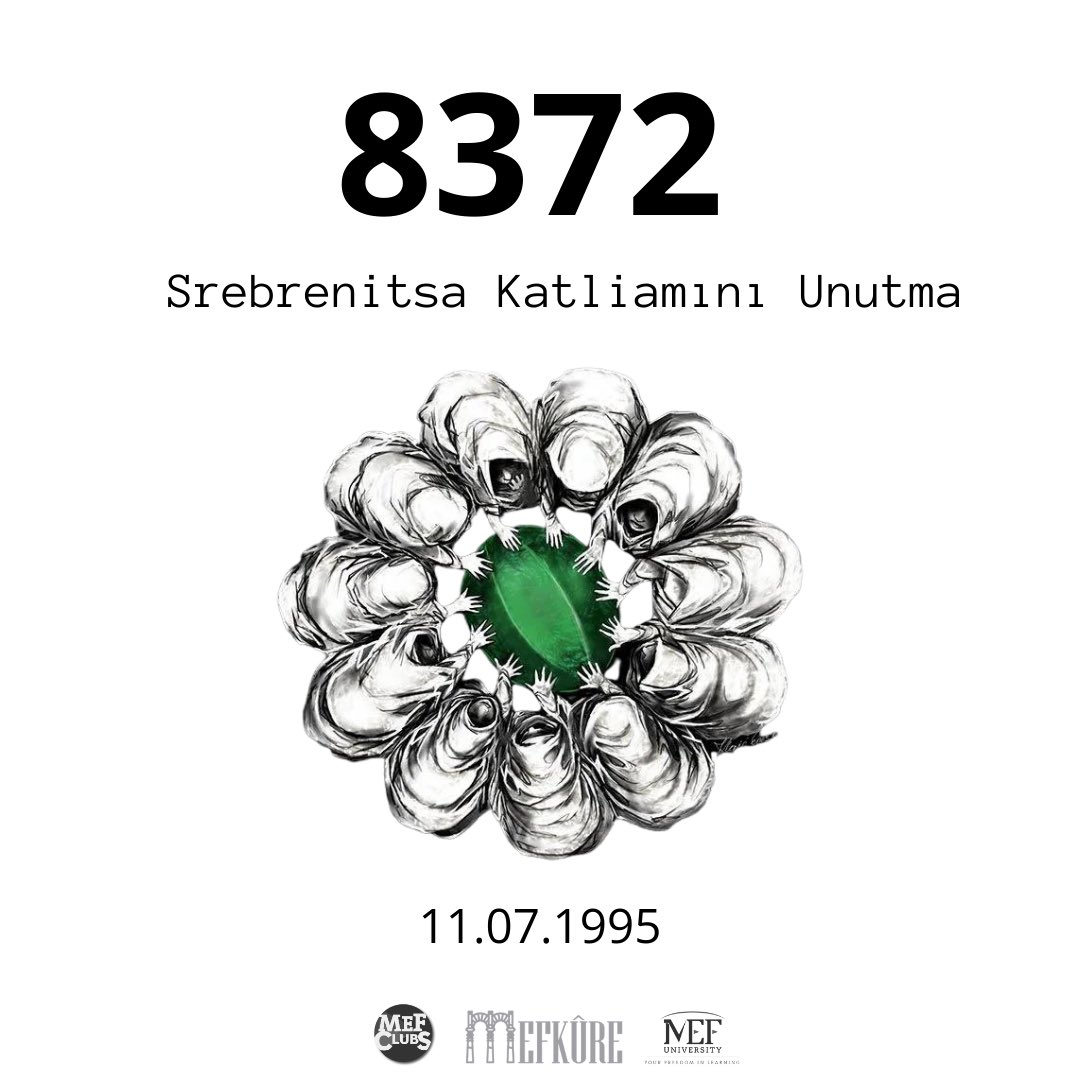 _mefmefkure's tweet photo. Srebrenitsa’da kaybettiğimiz masum canları asla unutmayacağız. Bu acı olaylar bize, barış ve adaletin ne kadar önemli olduğunu hatırlatıyor, bugün Gazze’de yaşanan zulüm, insan haklarının kıymetini bir kez daha vurguluyor. https://t.co/wo02ZMkqyi