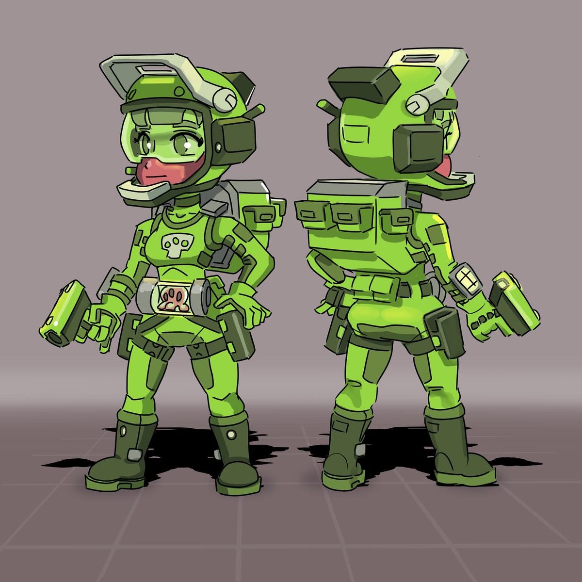 4orkast's tweet photo. Space Miners Assualt Class > Dual Pistols > Female Character > #conceptart #conceptartist #stylizedart #comicart #gameart #2d #scifi #scifiart https://t.co/CjUnxLAv5b