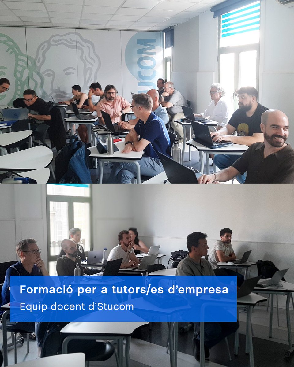 STUCOM's tweet photo. 👩🏻‍🏫𝑭𝒐𝒓𝒎𝒂𝒄𝒊𝒐́ 𝒑𝒆𝒓 𝒂 𝒕𝒖𝒕𝒐𝒓𝒔/𝒆𝒔 𝒅'𝒆𝒎𝒑𝒓𝒆𝒔𝒂📘

Fa uns dies l'𝗲𝗾𝘂𝗶𝗽 𝗱𝗼𝗰𝗲𝗻𝘁 de Formació Professional del centre Stucom Pelai va realitzar la 𝗙𝗼𝗿𝗺𝗮𝗰𝗶𝗼́ 𝗽𝗲𝗿 𝗮 𝘁𝘂𝘁𝗼𝗿𝘀/𝗲𝘀 𝗱'𝗲𝗺𝗽𝗿𝗲𝘀𝗮📝

#stucom #StucomÉsDemà #AprenentJunts #fp https://t.co/B1RpE7VDgQ
