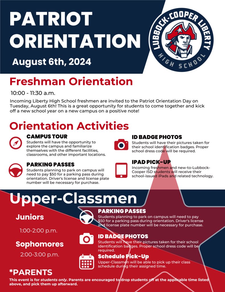 The 2024-25 school year is just around the corner, Patriots! #LCPfamily