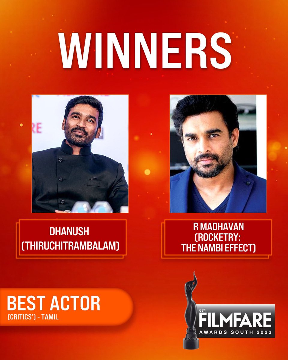 ArjunTej14's tweet photo. @MenenNithya and @dhanushkraja bags filmfare critic's choice award for best actress and actor for the year 2022 🤍🥺. Once again we get opportunity to see them together :)
Wish they join together for couple more films🤌
#Thiru #shobana #pazham #shoba #thiruchitrambalam https://t.co/QTOPbqcTqF