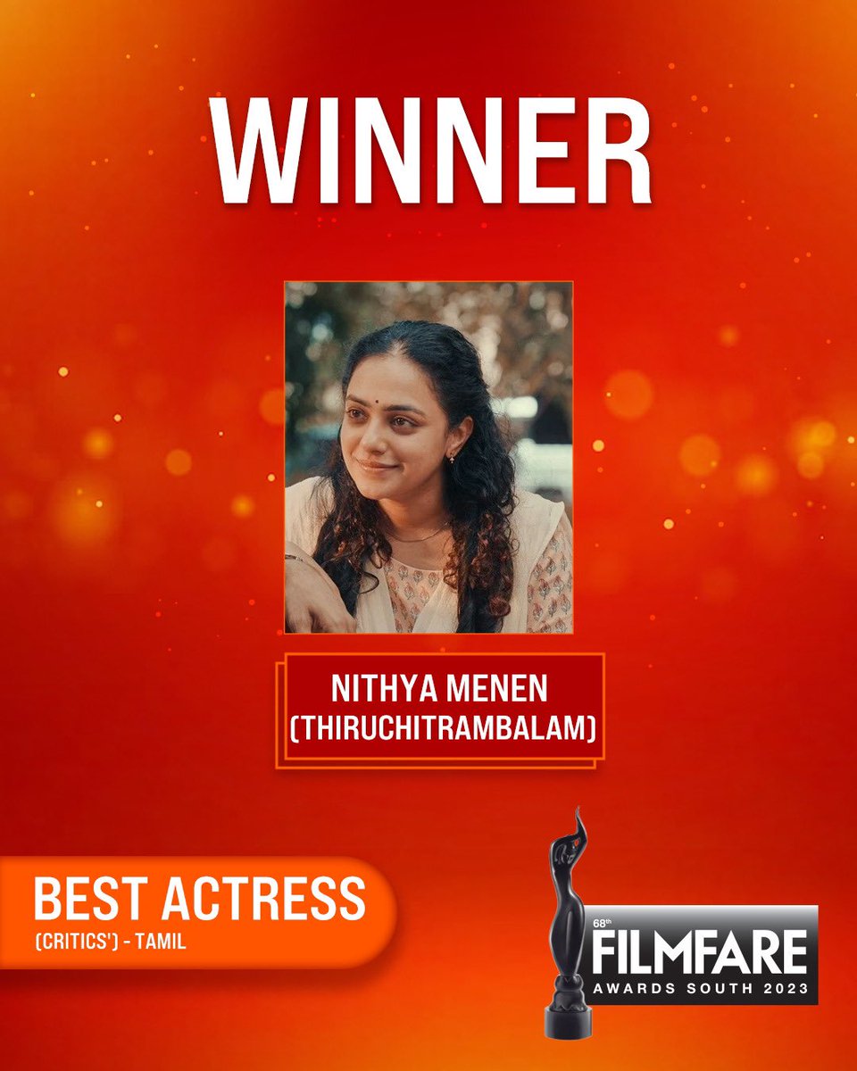 ArjunTej14's tweet photo. @MenenNithya and @dhanushkraja bags filmfare critic's choice award for best actress and actor for the year 2022 🤍🥺. Once again we get opportunity to see them together :)
Wish they join together for couple more films🤌
#Thiru #shobana #pazham #shoba #thiruchitrambalam https://t.co/QTOPbqcTqF