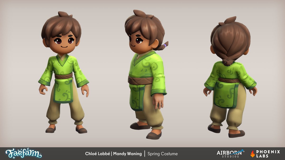 And one more cozy bundle of <a href="/FaeFarm/">Fae Farm✨</a> character goods to conclude today's portfolio activities! 😎 artstation.com/artwork/zP2Pr6 #FaeFarm #gameart #3dart #3dmodeling 1/2