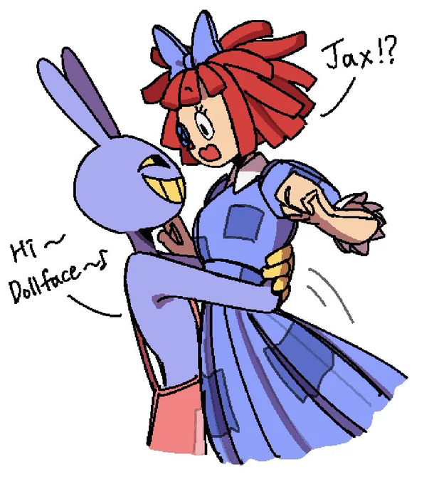 I draw #tadc #bunnydoll #Jax #Ragatha 