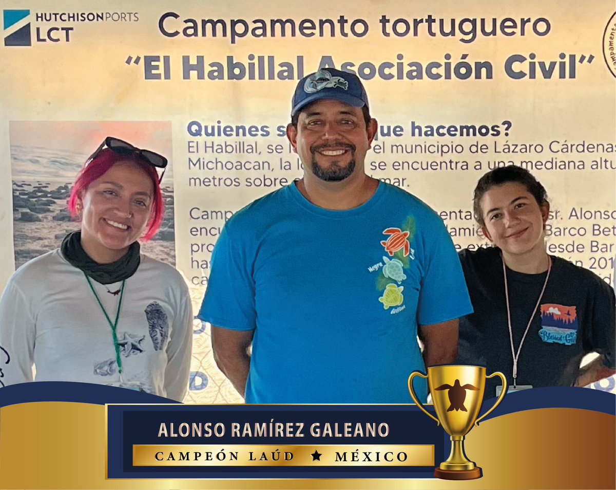 🇲🇽Desde México te presentamos a nuestro #CampeónLaúd 2024, el Señor Alonso Ramirez Galeano, un líder de la conservación que participa activamente en la protección de las tortugas marinas. 

Conoce más sobre su historia 👇
laudopo.org/heroes-laud/ca…

Foto cortesía de Adriana Lechuga