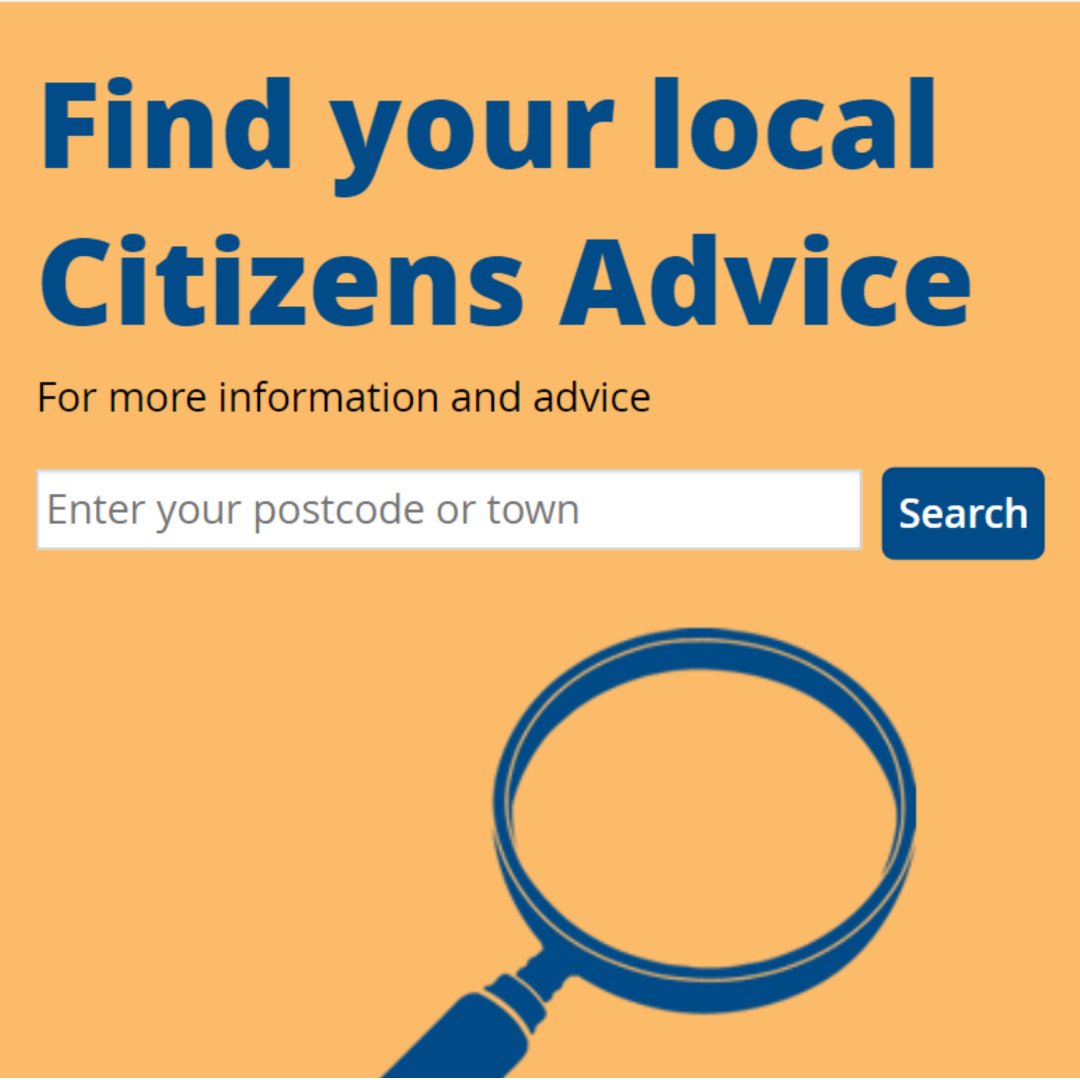 Need advice?

Find your nearest Citizens Advice for different ways to get in touch ⤵️
citizensadvice.org.uk/about-us/conta…