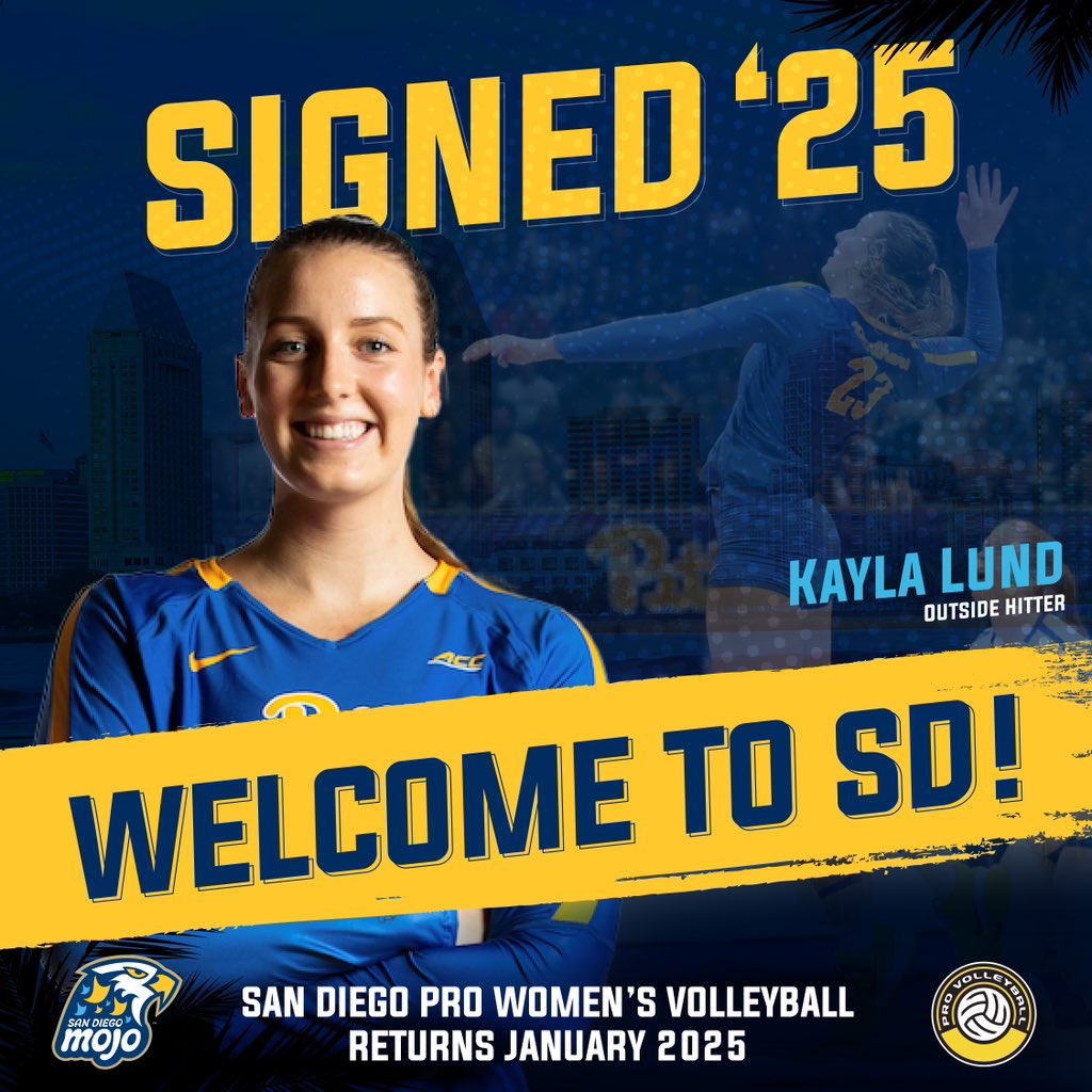 San Diego Mojo Pro Volleyball (@sandiegomojo) on Twitter photo Born and raised in Cali, back to shine! ๐
Outside Hitter <a href="/kaylund9/">Kayla Lund</a> has signed with the San Diego Mojo for the 2025 season! ๐๐
#SanDiegoMojo | #WeAreMojo Born and raised in Cali, back to shine! ๐
Outside Hitter <a href="/kaylund9/">Kayla Lund</a> has signed with the San Diego Mojo for the 2025 season! ๐๐
#SanDiegoMojo | #WeAreMojo