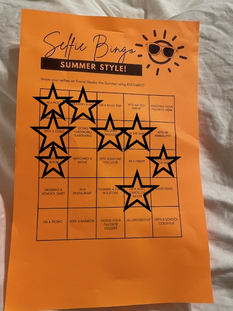 We love the public library! Charlie loves reading books and Maddie has already finished the summer reading program. #DESisBEST  #summerbingo